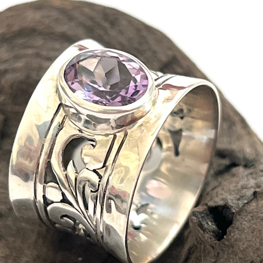 Janice Girardi Sterling Silver Amethyst String. View 3